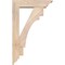 Ekena Millwork Merced Traditional Smooth Bracket w/ Offset Brace, Douglas Fir, 5 1/2"W x 20"D x 32"H BKT0604X20X32MRC01SDF - alternate 4
